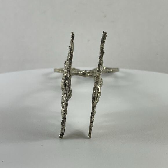 Vintage 7” Ornate Serving , biscuits /Toast Tongs 1920s Made In Italy - Picture 5 of 10